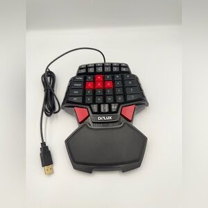 Delux T9 46 Key Singlehanded HitMan Wired Gaming Keyboard Professional Ergonomic